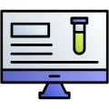 Get digital lab report online icon